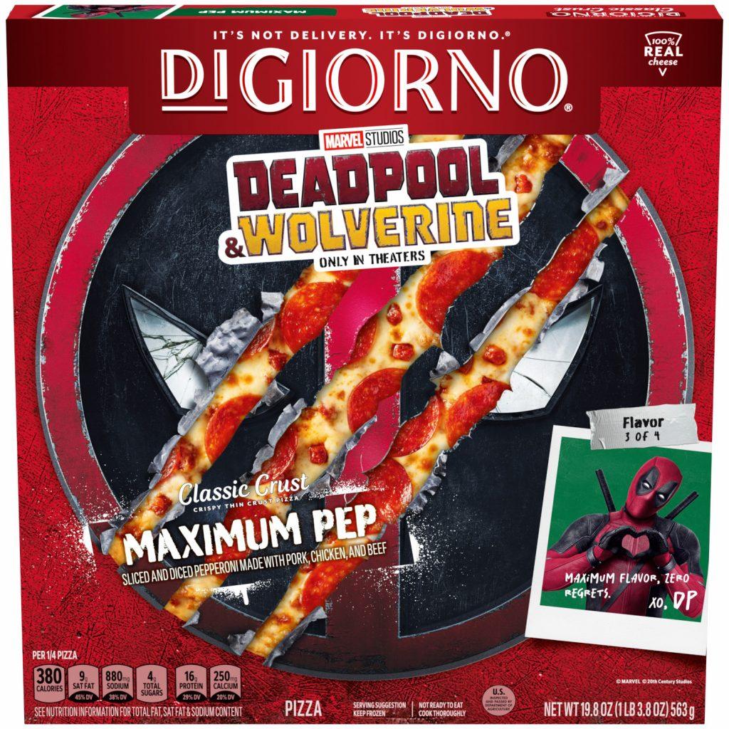 DiGiorno Deadpool & Wolverine-inspired Maximum Pep pizza