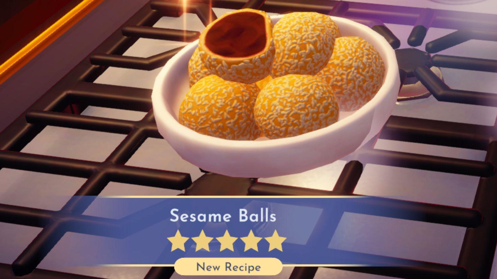 Disney Dreamlight Valley Sesame Balls recipe