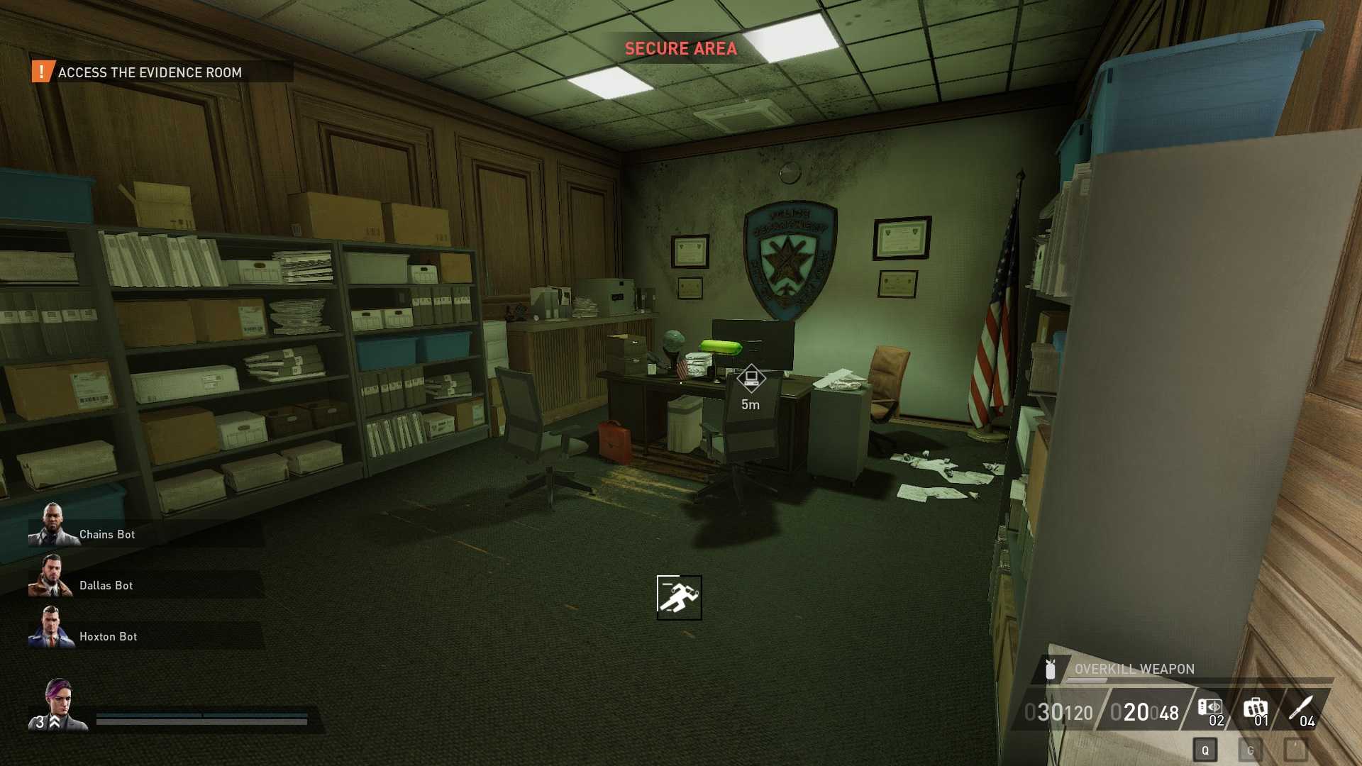 payday 3 boys in blue captain office