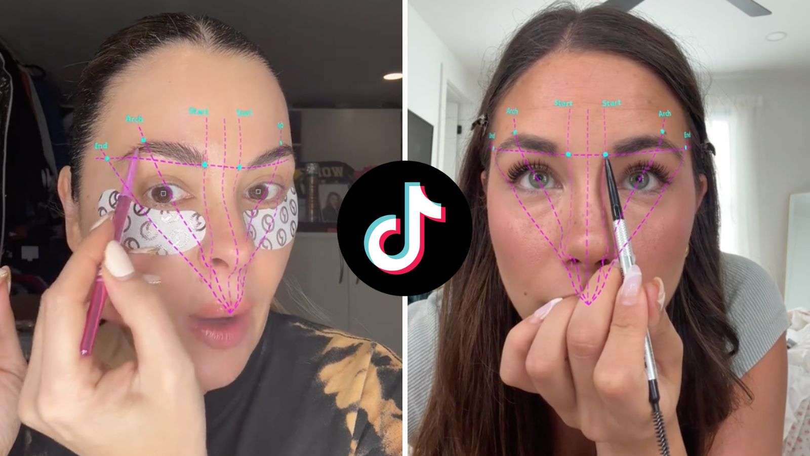 Eyebrow mapping filter TikTok