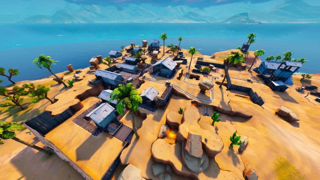 Fortnite map landing spot