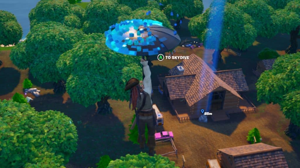 A screenshot featuring Lonely Lodge in Fortnite.