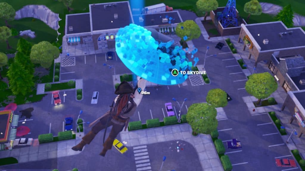 A screenshot featuring Retail Row in Fortnite.