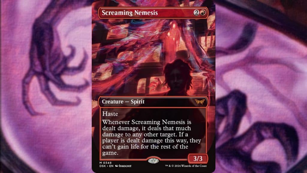 MTG Duskmourn Screaming Nemesis card