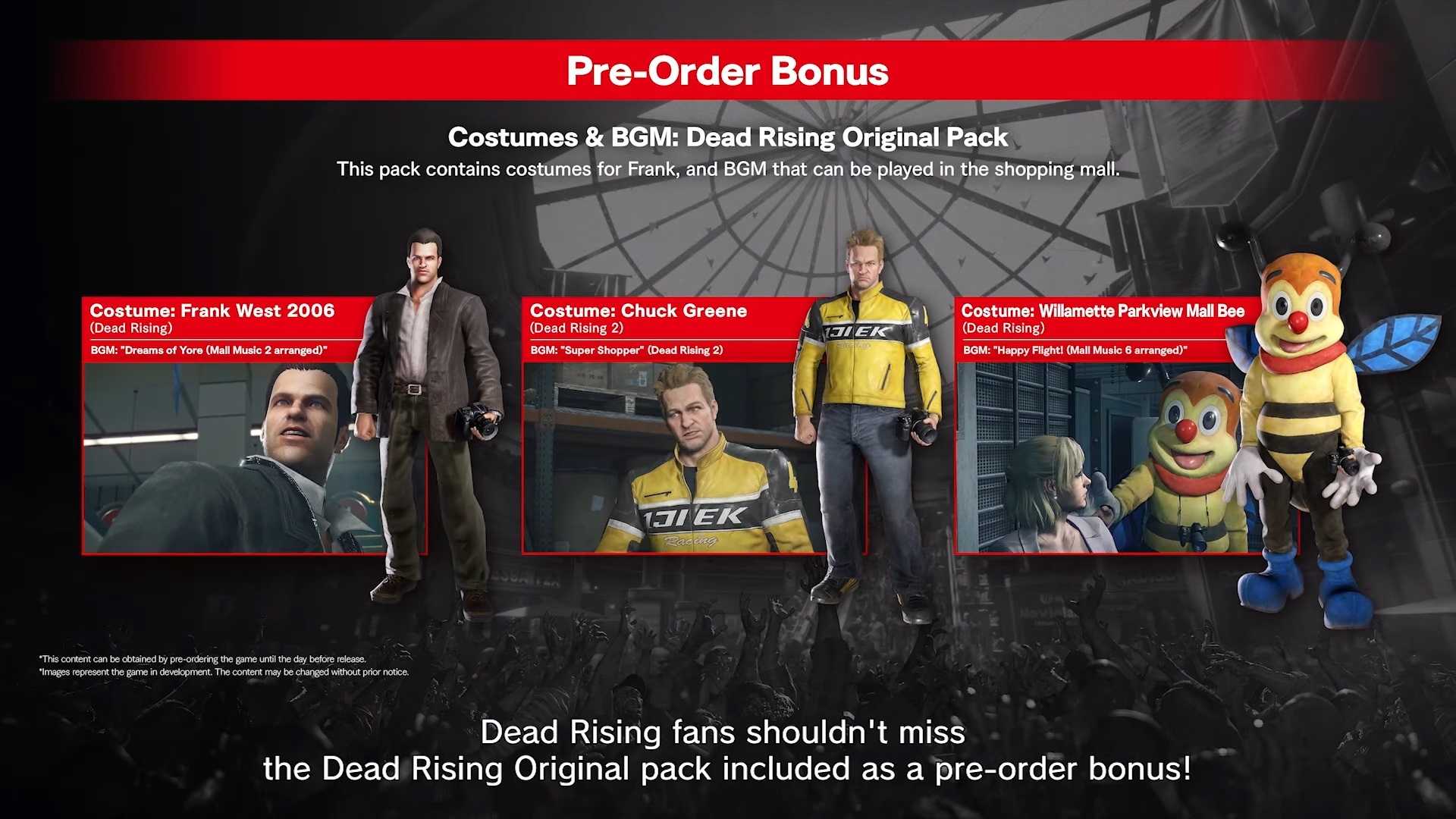 Dead Rising Deluxe Remaster preorder bonus