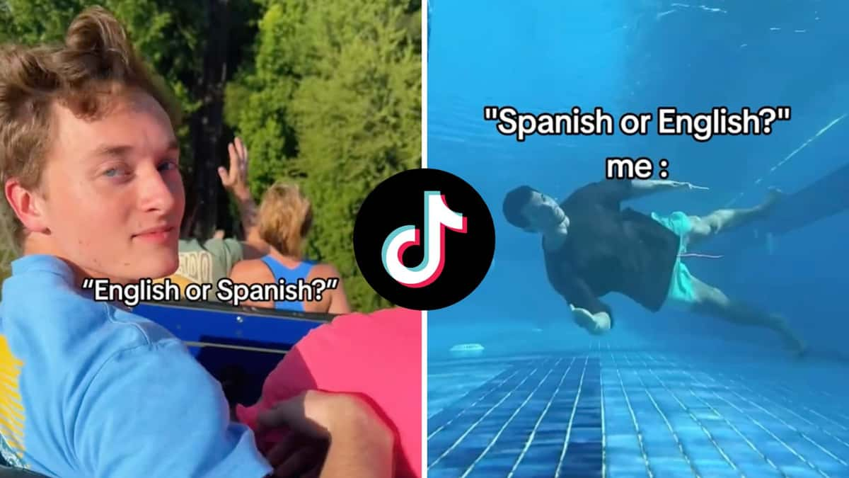 English or Spanish TikTok trend