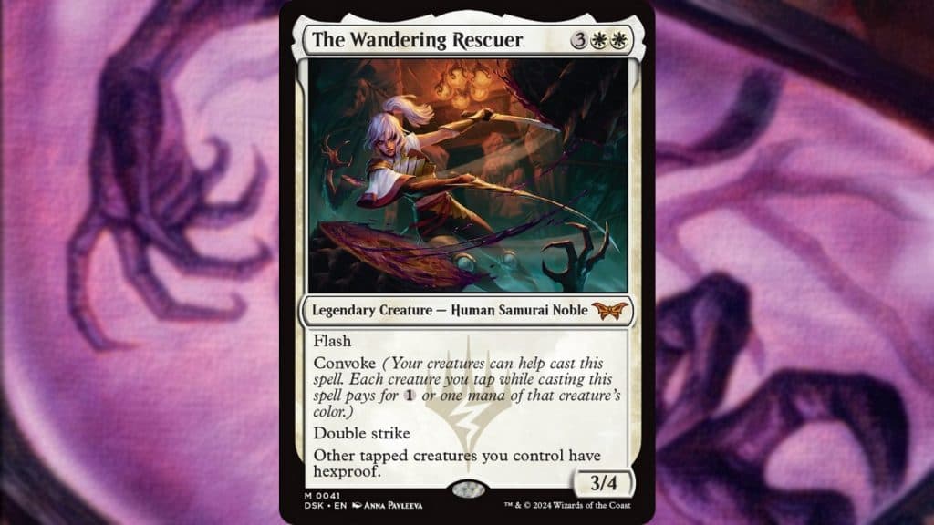 MTG Duskmourn The Wandering Rescuer card