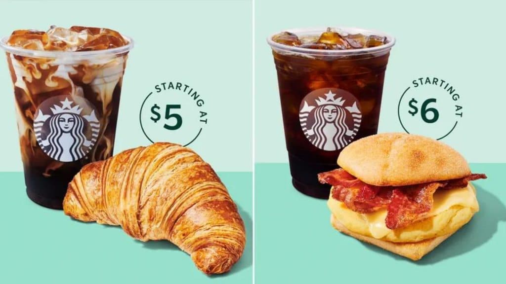 Starbucks Pairing Menu