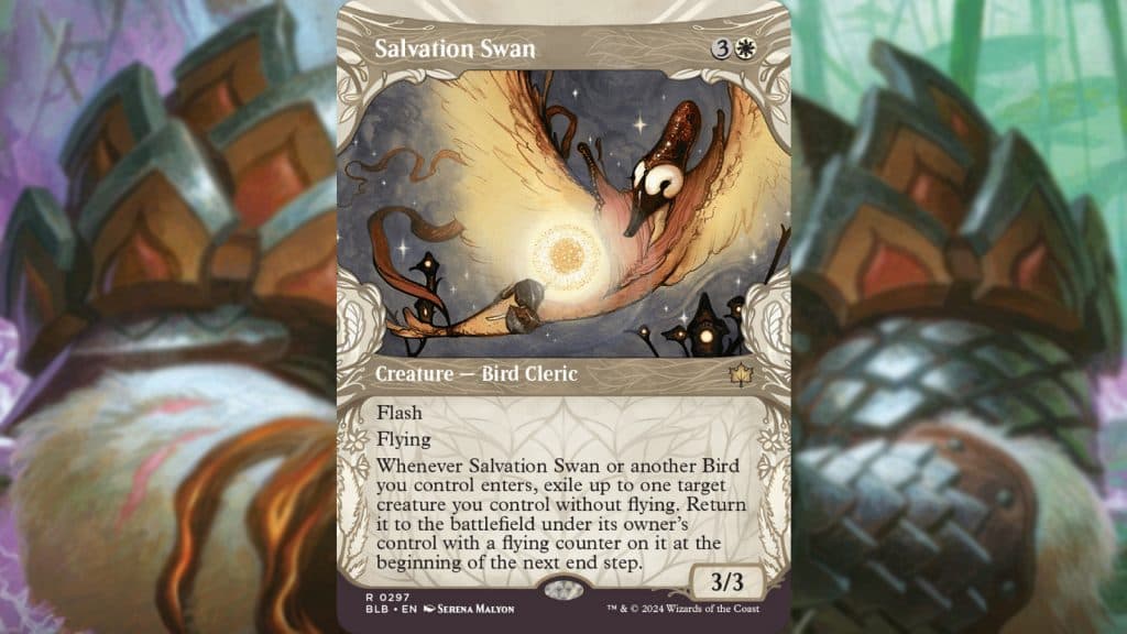 MTG Bloomburrow Salvation Swan