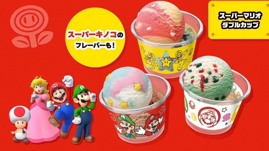 Mario ice cream flavors