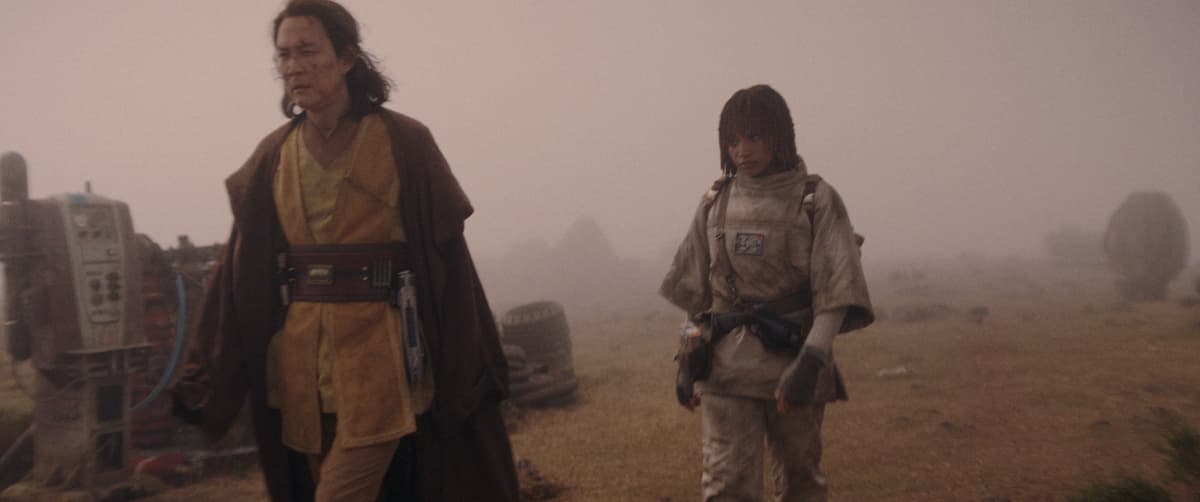 (L-R): Master Sol (Lee Jung-jae) and Osha Aniseya (Amandla Stenberg) in THE ACOLYTE, season one episode 6.