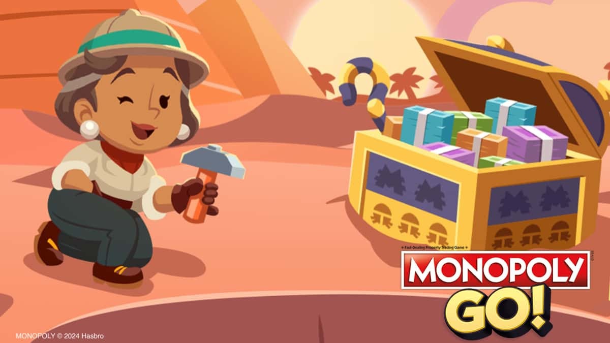 someone digging treasures in Monopoly Go