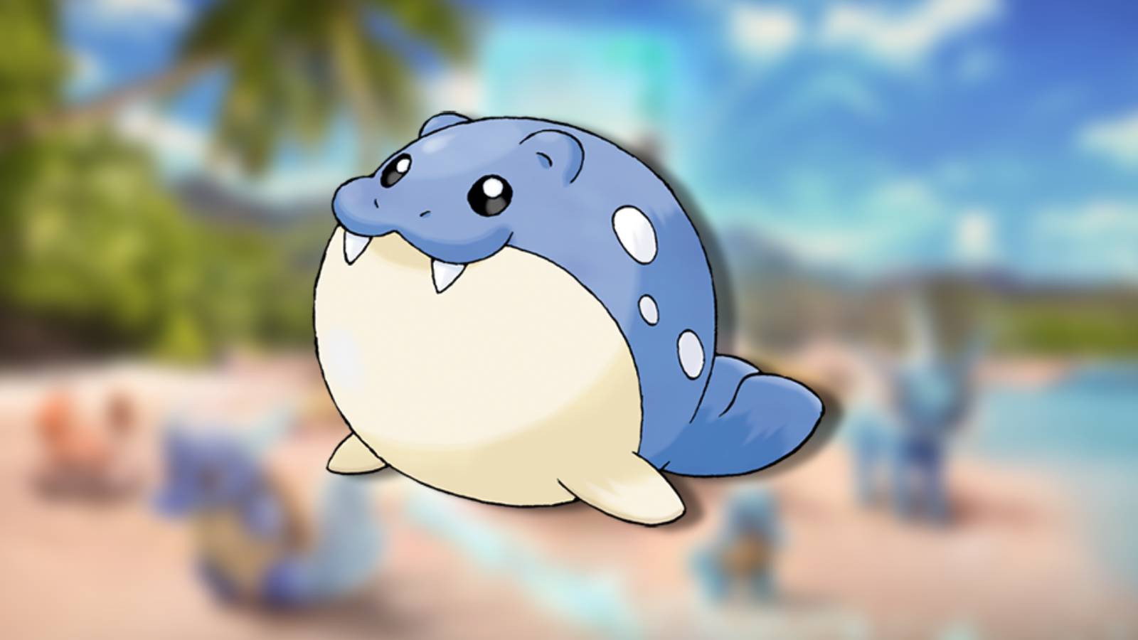 Key art shows the pokemon Spheal against a blurred background