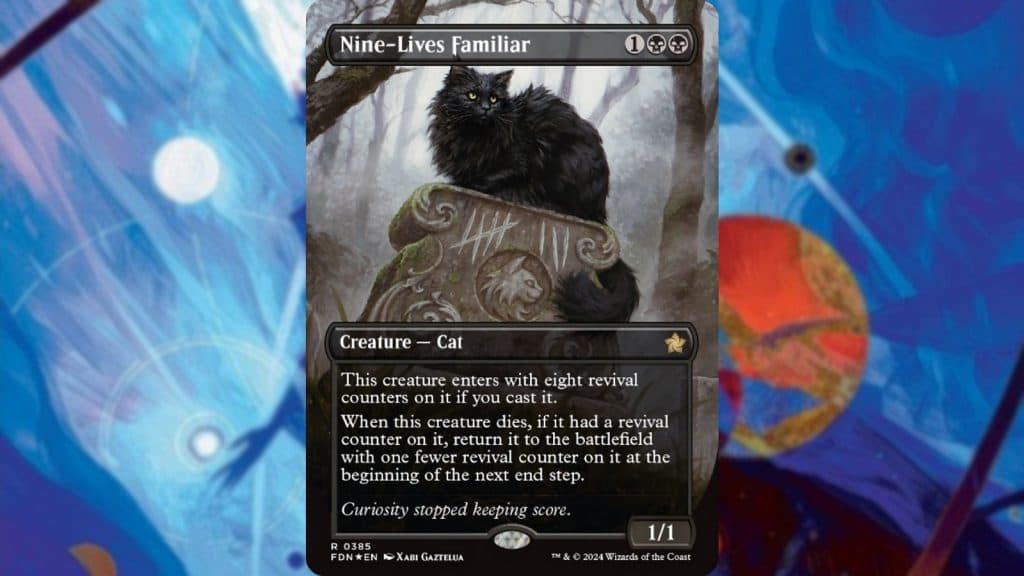 MTG Foundations Nine-Lives Familiar card