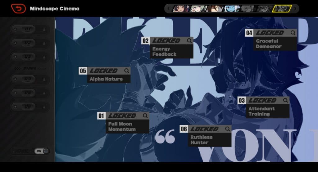 A screenshot of Lycaon Mindscape Cinema.