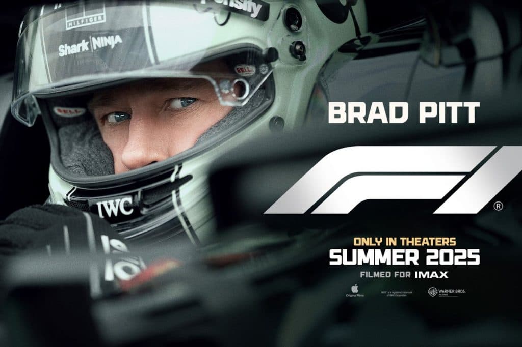 Brad Pitt in the official F1 poster