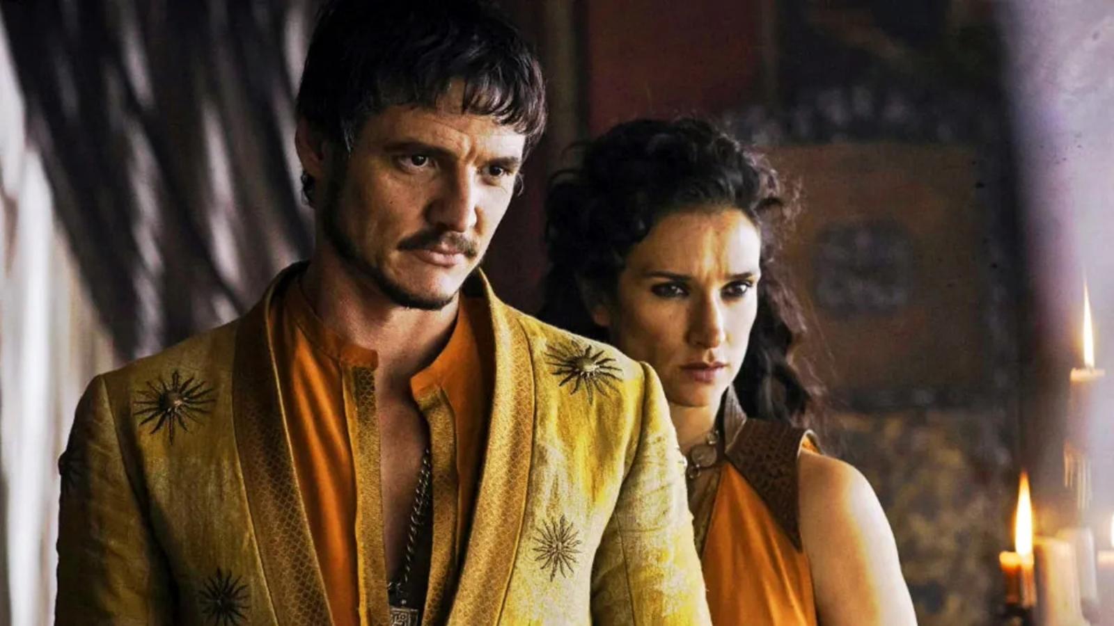 George R.R Martin said one House of the Dragon fight is "up there" with The Mountain and the Viper: Pedro Pascal as Oberyn Martell in Game of Thrones