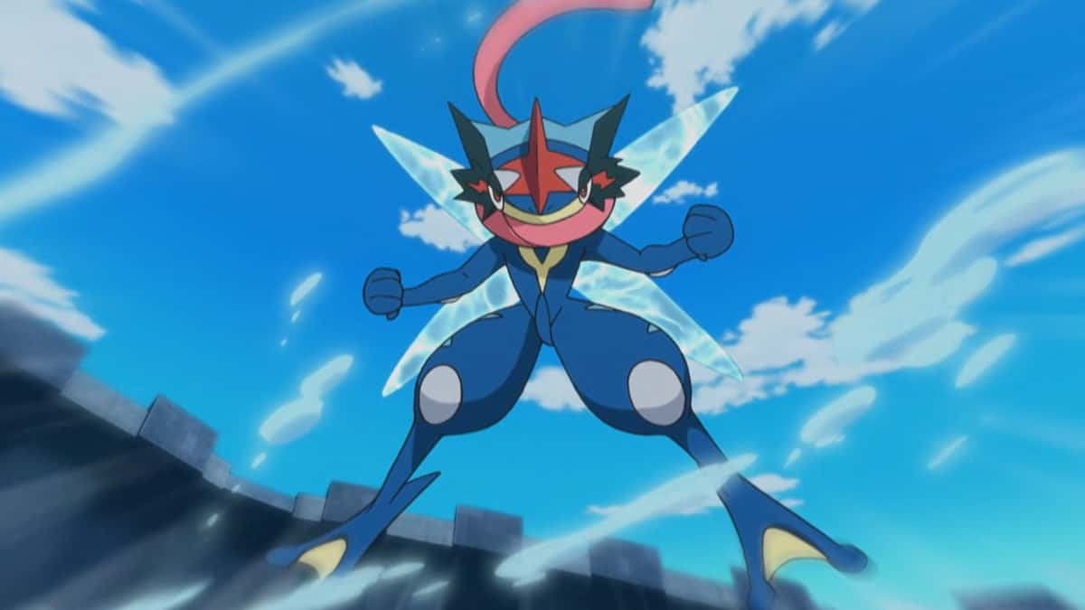 Ash Greninja from Pokemon anime.