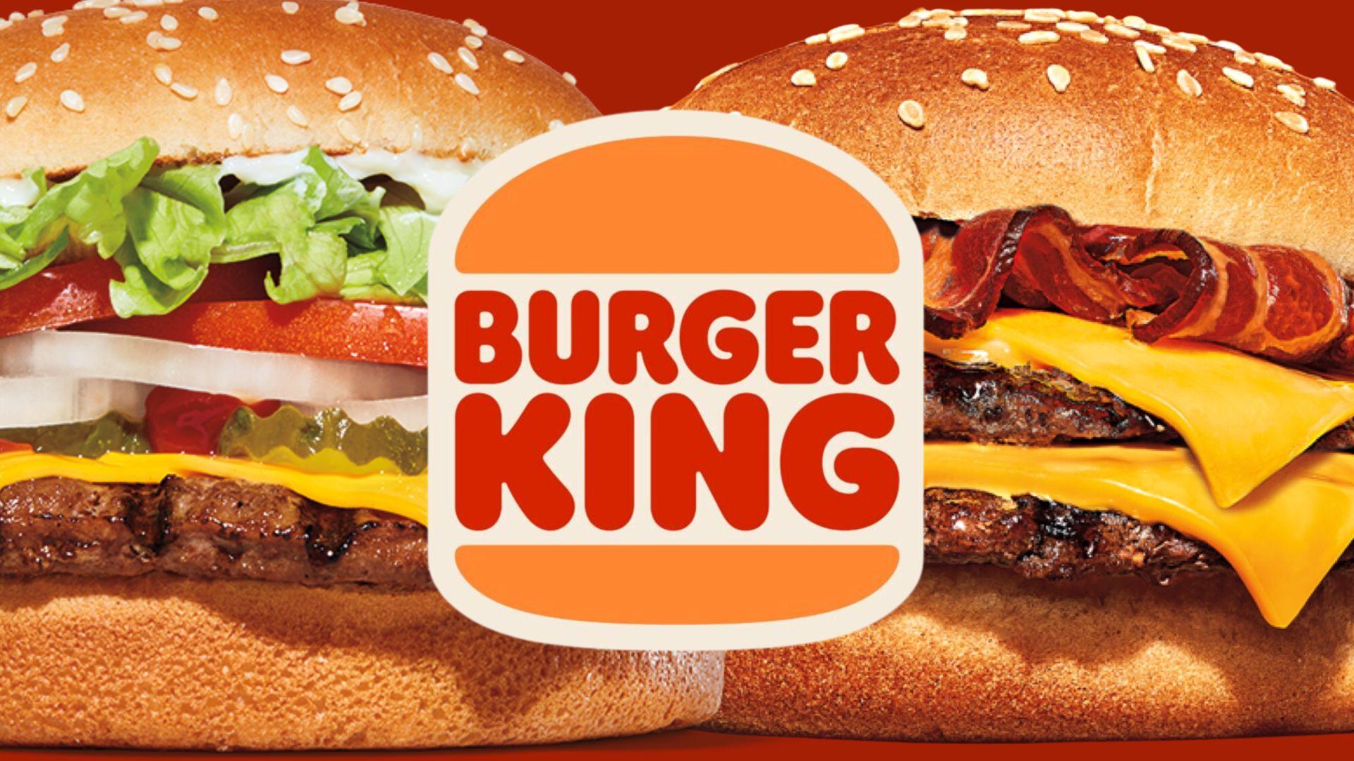 burger king logo and burgers