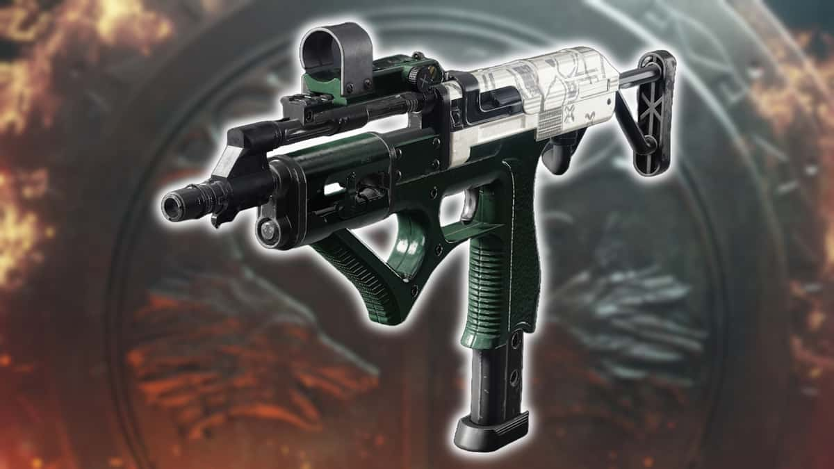 Multimach CCX SMG in Destiny 2 that can be earned from Iron Banner.