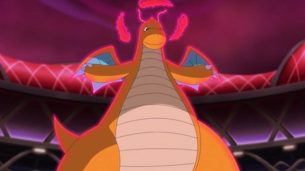 Dynamax Dragonite from Pokemon anime.