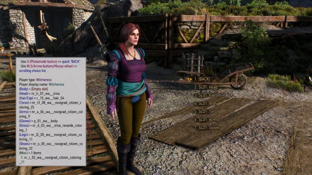 Playable customizable sorceress Witcher mod