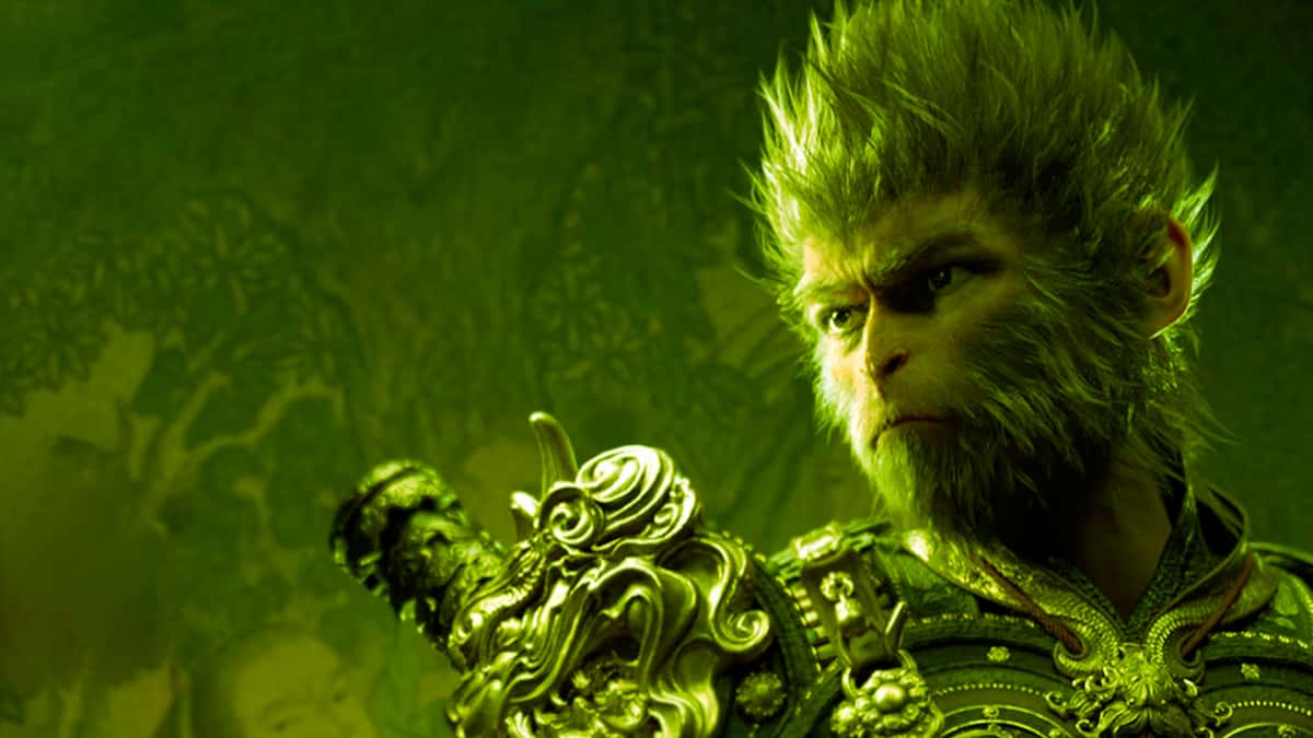 black myth wukong poster colored green to match nvidia