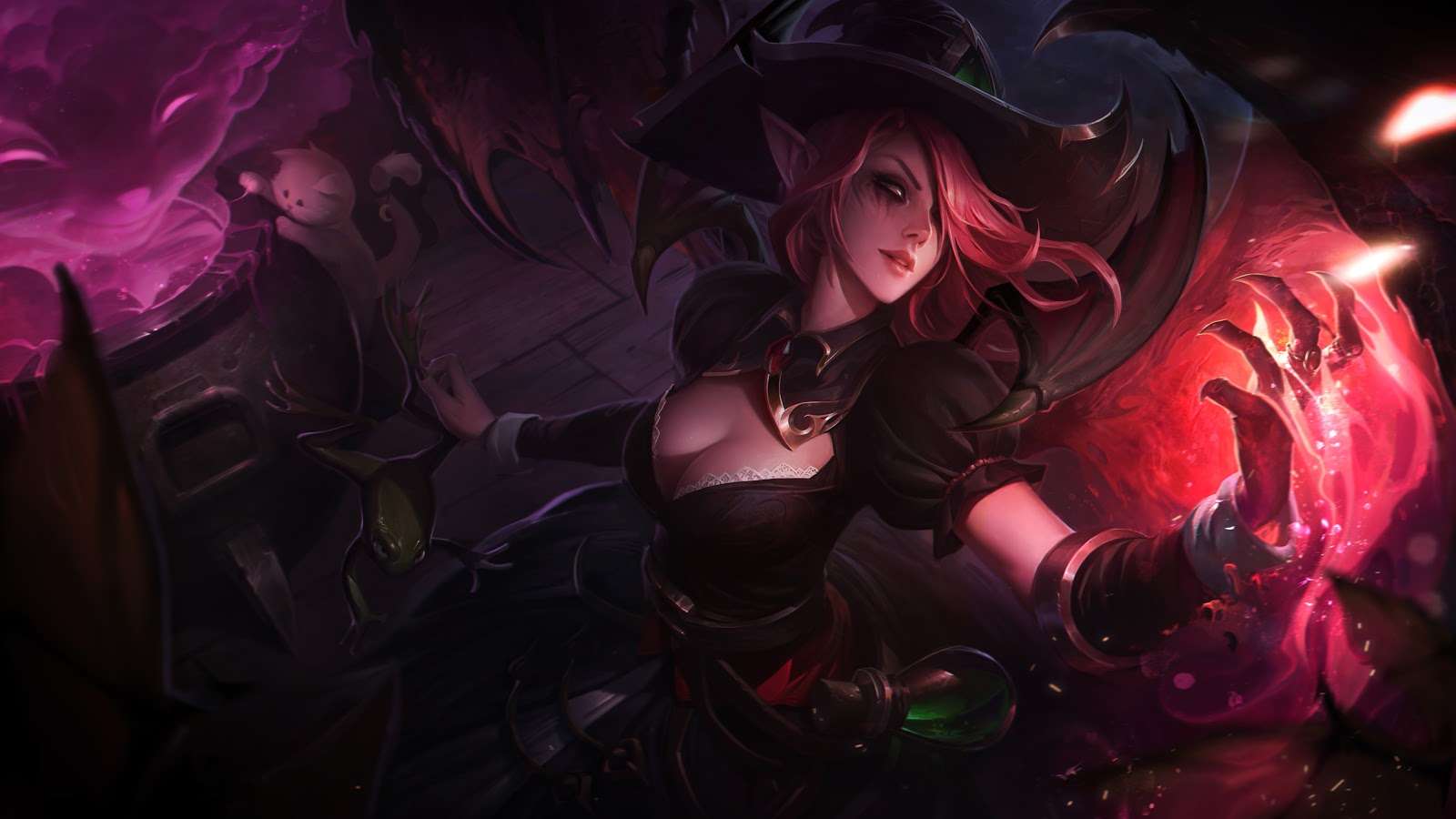 Bewitching Morgana splash art LoL