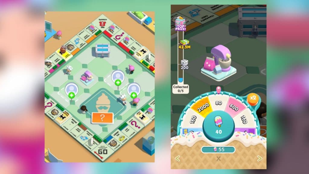 Partners event gameplay in Monopoly Go