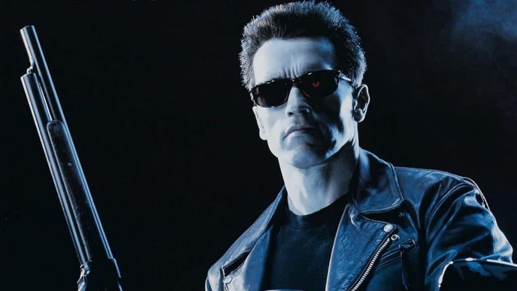 Arnold Schwarzenegger in Terminator 2.