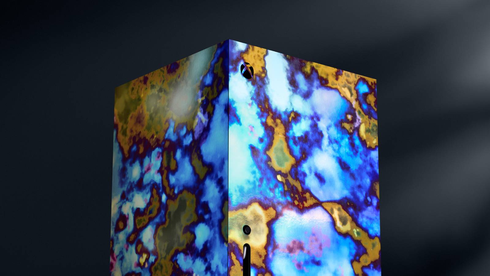 Promotional image of the Xbox Case Hardened skin by Dbrand.