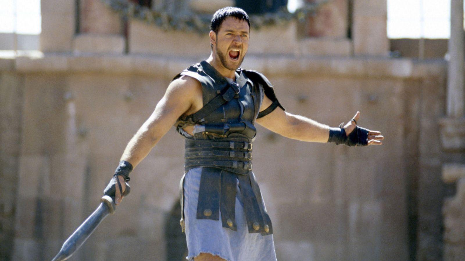 Russell Crowe in Gladiator.