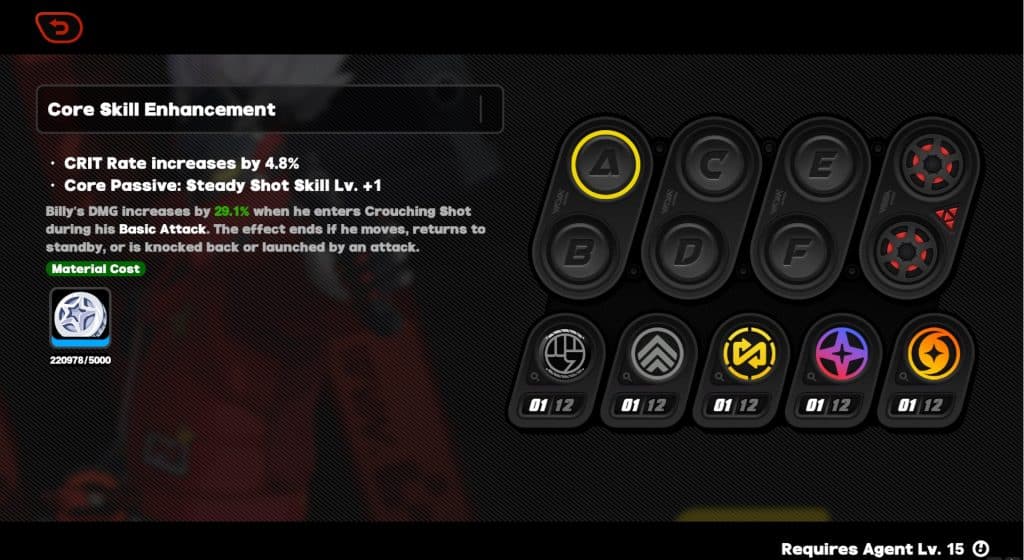 Billy Core Skill Enhancements in Zenless Zone Zero