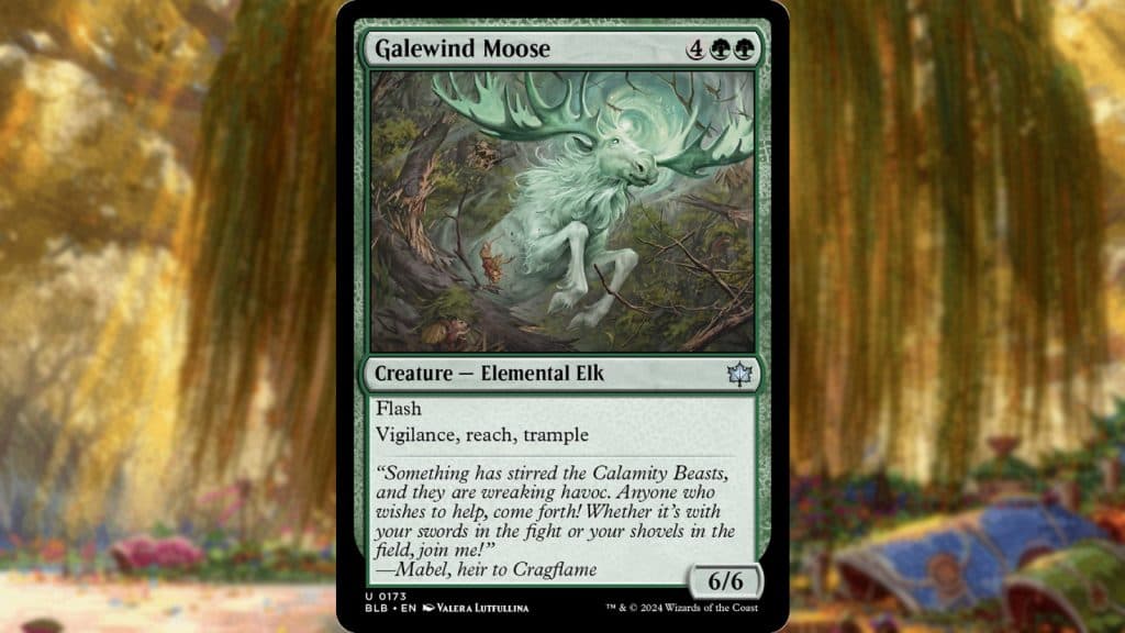 MTG Bloomburrow Galewind Moose Card