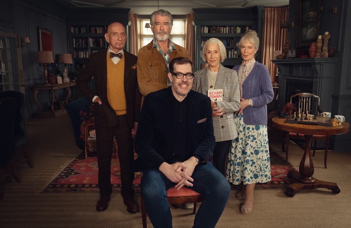 Richard Osman and the cast of The Thursday Murder Club