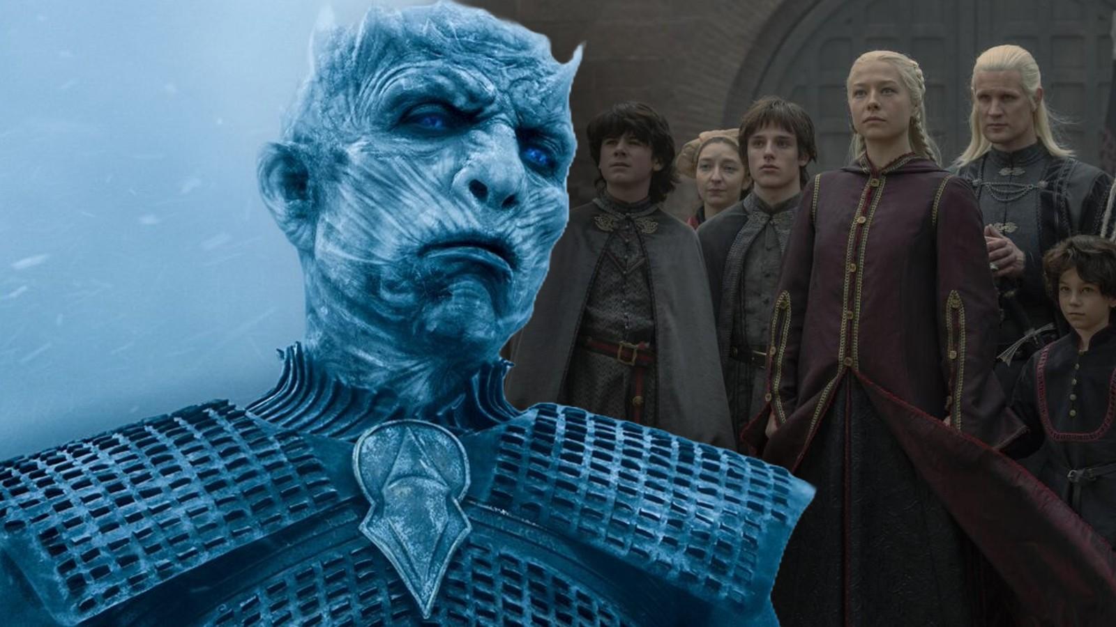 The Night King and thew cast of House of the Dragon