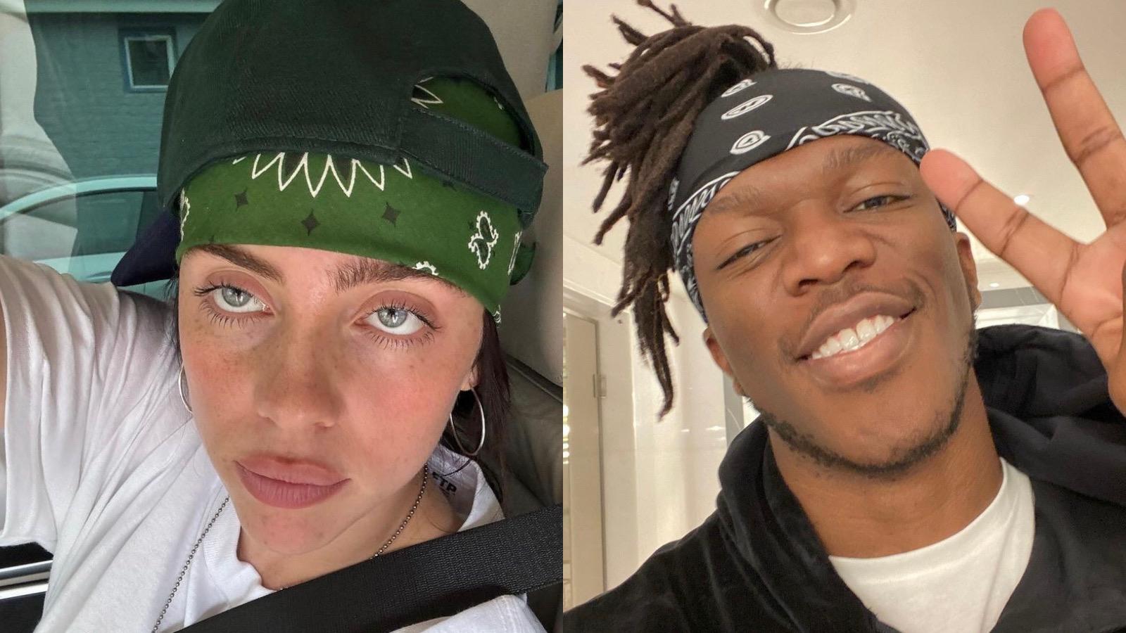 did Billie Eilish feature on ksi's new song?