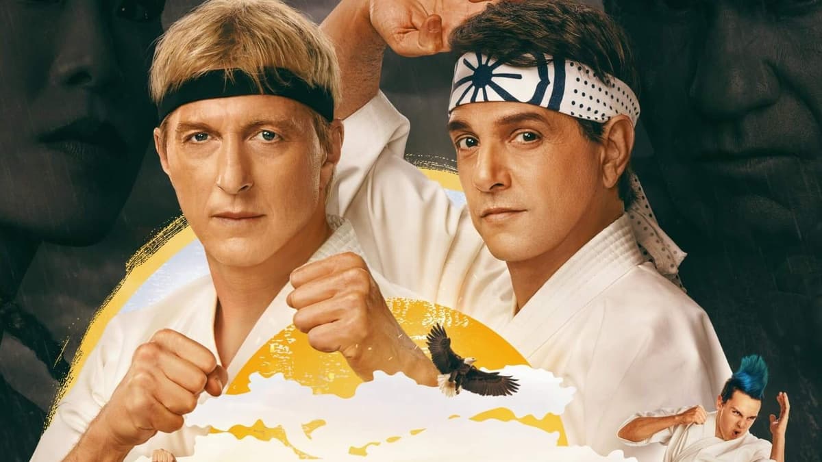 Daniel and Johnny in fight mode in Cobra Kai.