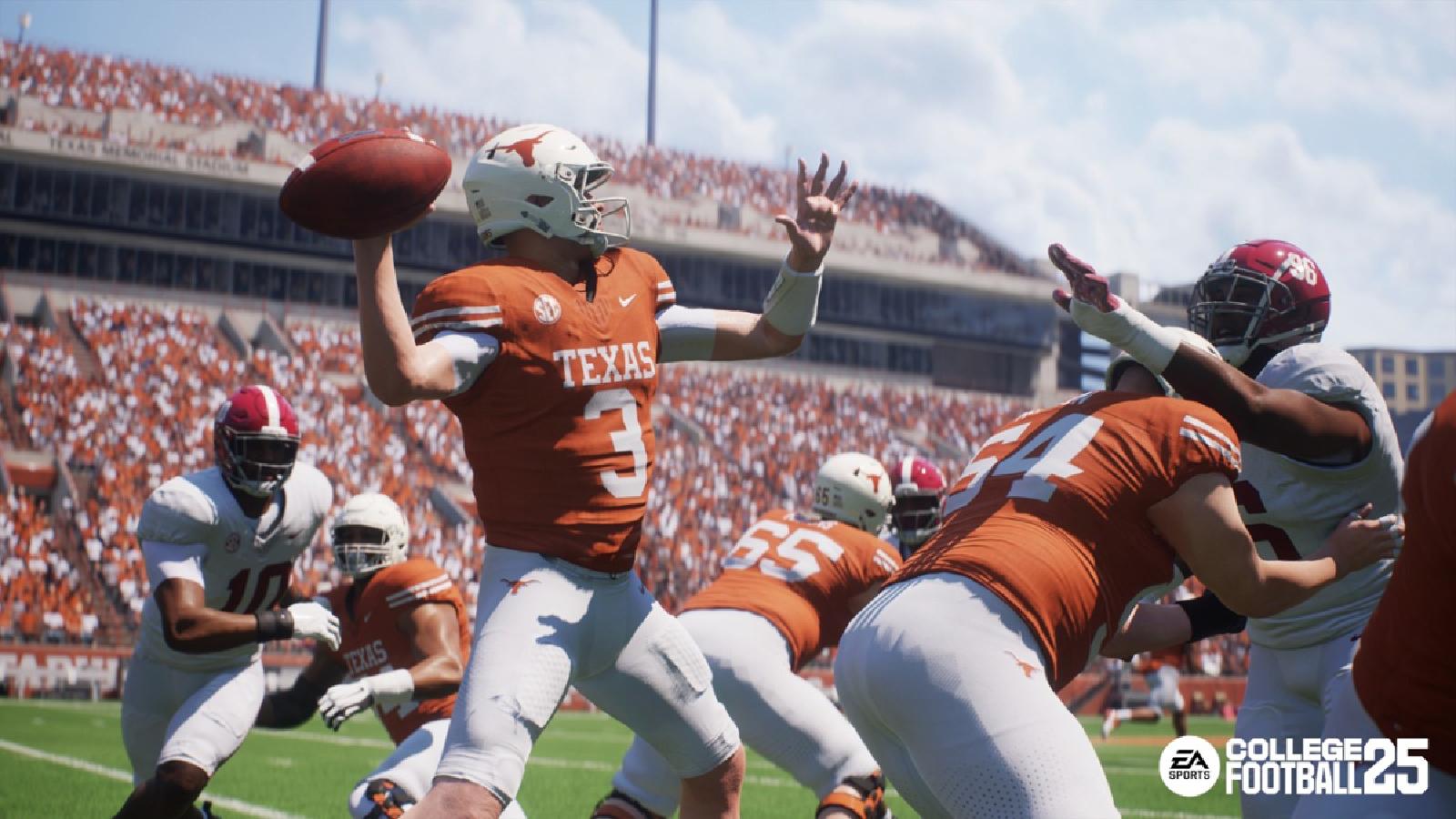College Football 25 gameplay image