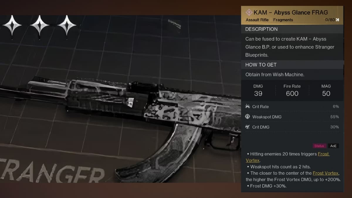 KAM Abyss Glance Rifle in Once Human