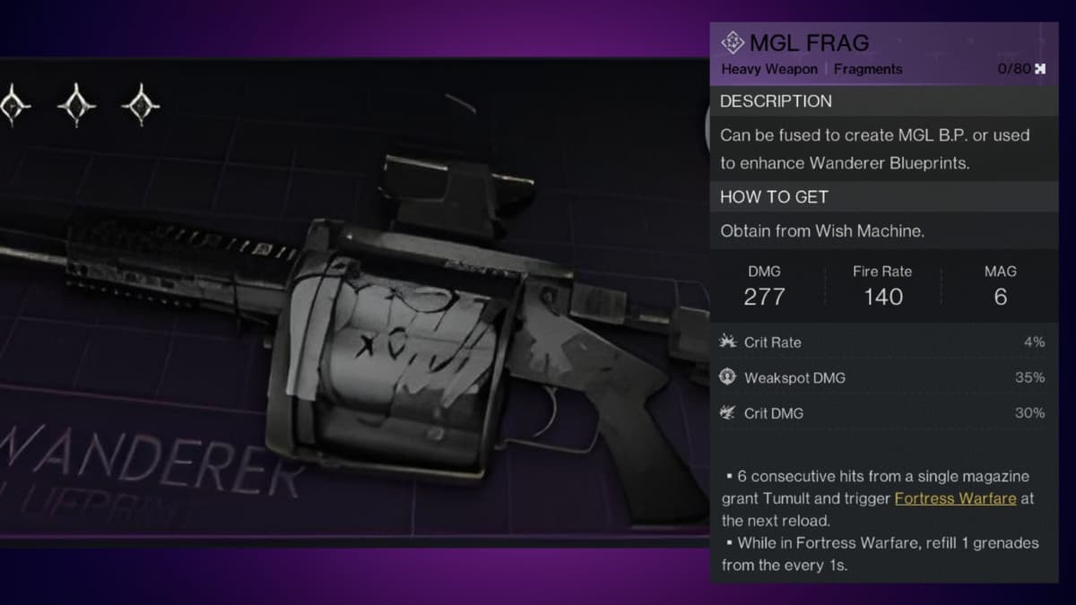 MGL Grenade Launcher in Once Human