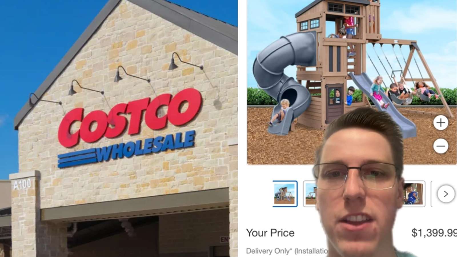 Costco man returns playset