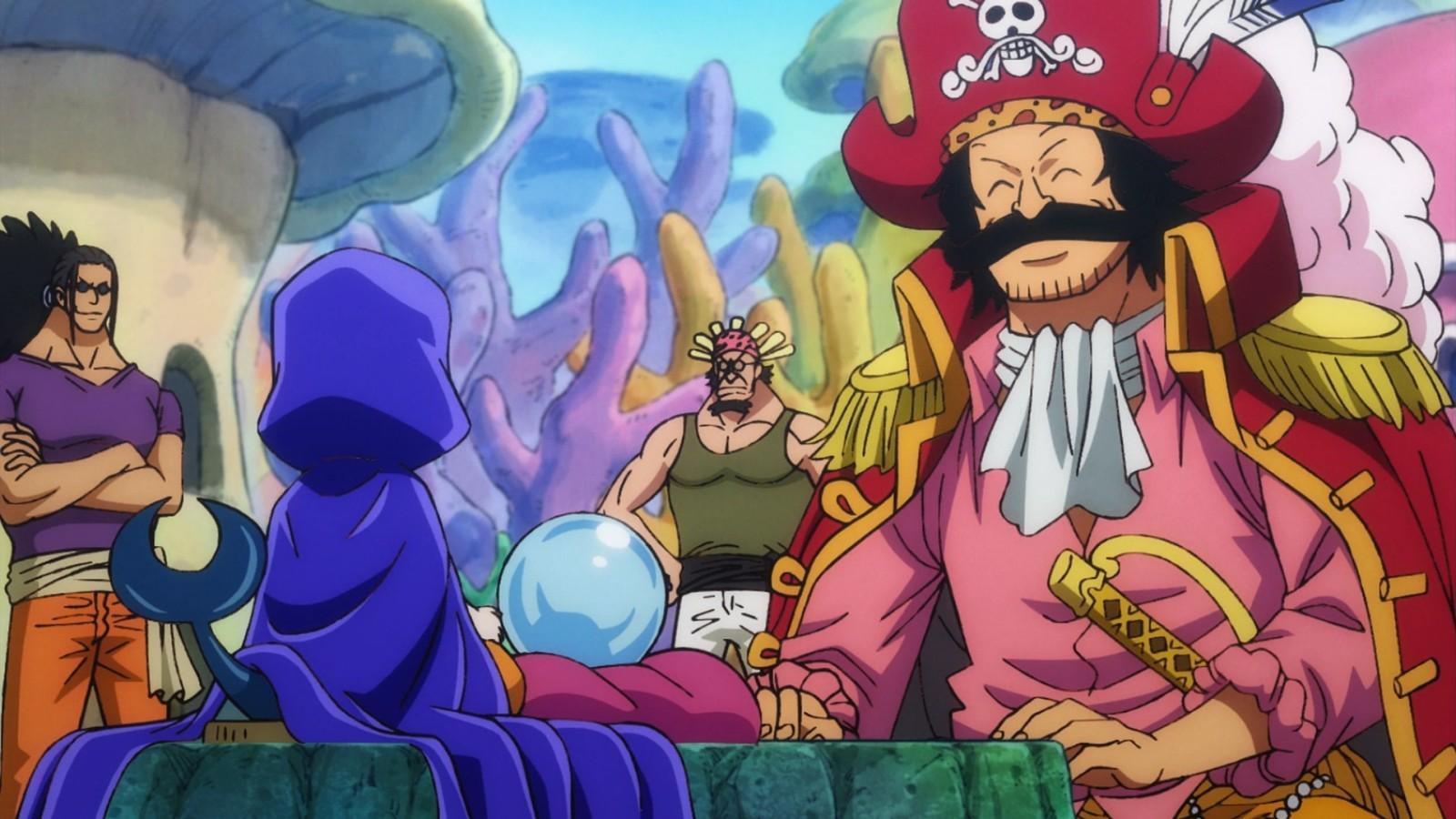 Gol D. Roger on Fish-Man Island in One Piece anime