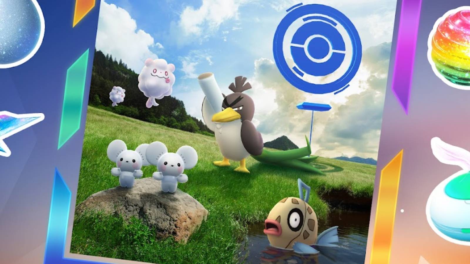 Key art shows several Pokemon that appear in the Grow Together premium timed research