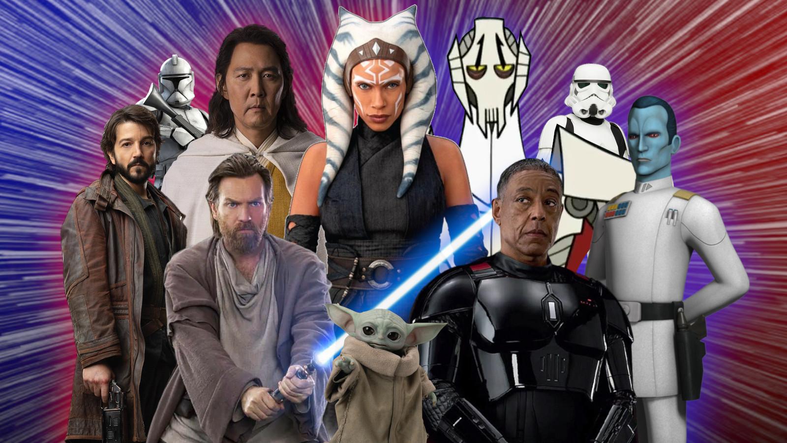 Ahsoka, Kenobi, General grevious, moff Gideon< grogu represent out choices for the best Star Wars TV shows