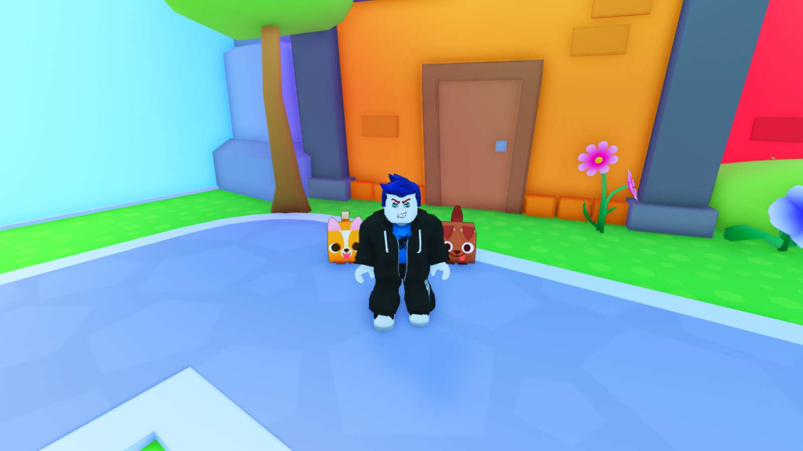 Block and his pups in Pet Simulator 99