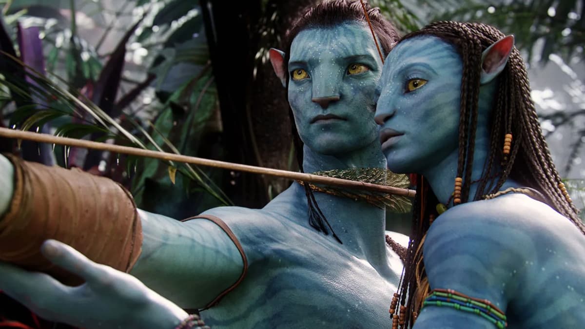 Sam Worthington and Zoe Saldana in Avatar