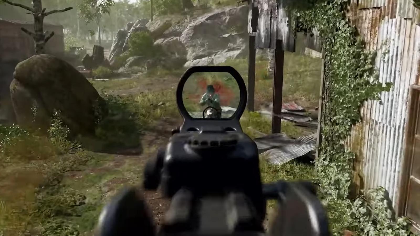 Assault rifle being fired in Black Ops 6 multiplayer.