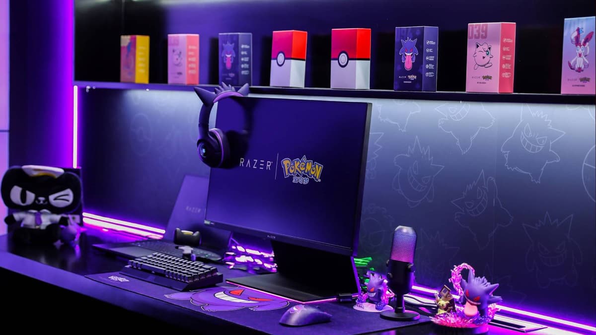 Promo image of the China Razer Gengar collab.