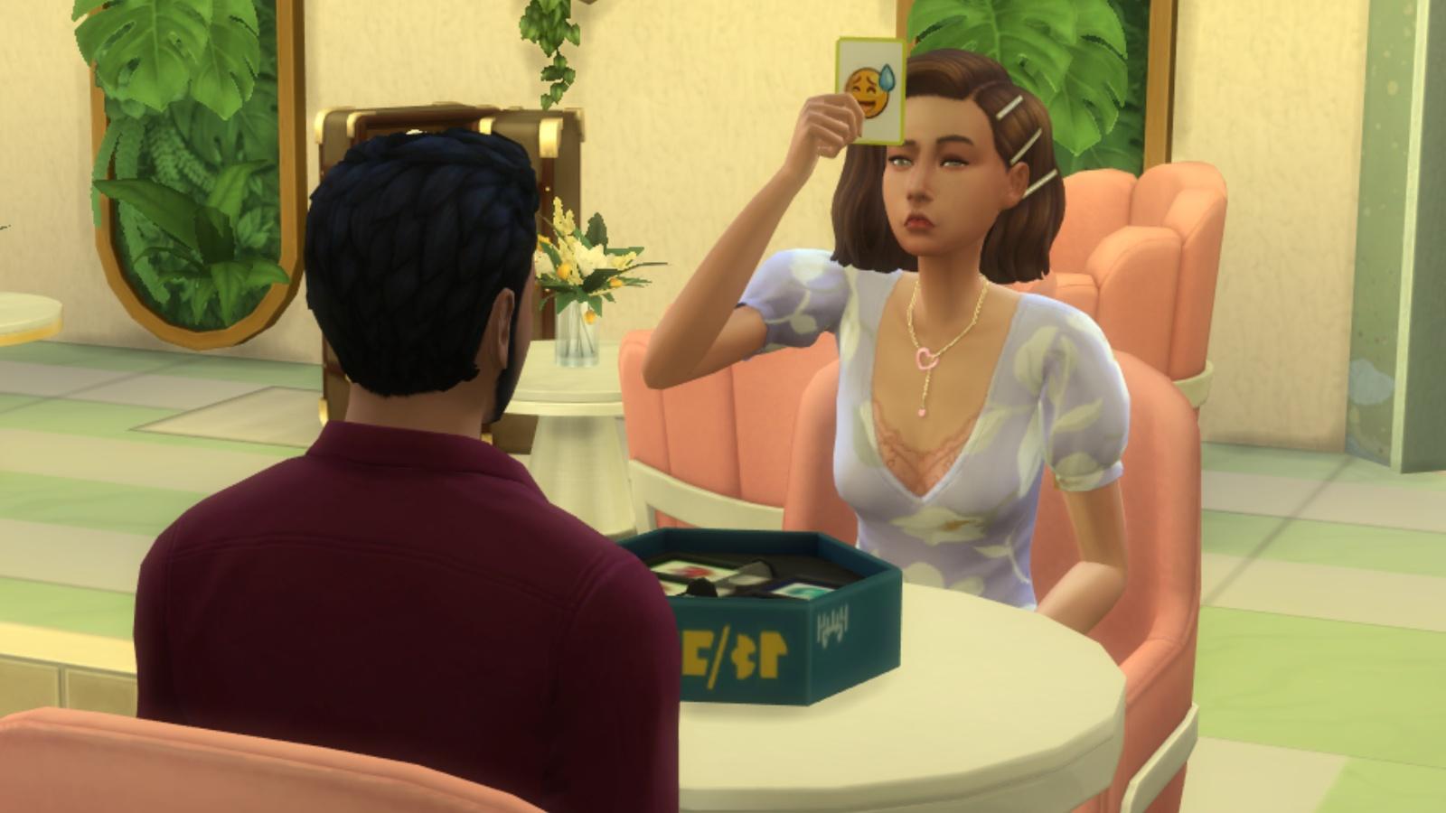 Screenshot of gameplay and features of The Sims 4 Lovestruck.